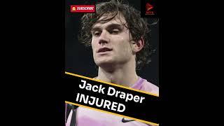 Jack Draper INJURED  #tennis #tennisnews