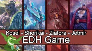 Big Old Beatdown! Kosei vs Shorikai vs Ziatora vs Jetmir EDH / CMDR game play