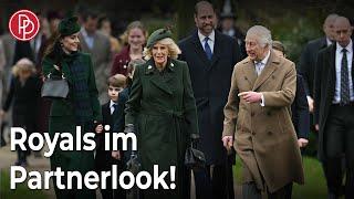 Prinzessin Kate und Königin Camilla im weihnachtlichen Partnerlook • PROMIPOOL