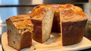 PAN DE PLÁTANO CON LECHE CONDENSADA / muy esponjoso