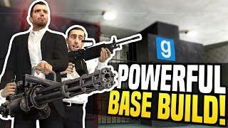 POWERFUL BASE BUILD - Gmod DarkRP | Minigun Base Defense!