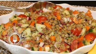 Deliciosa y Nutritiva / Ensalada de Lentejas con Verduras