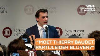 Forum voor Democratie wil bindend referendum over leiderschap Thierry Baudet