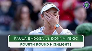 An edge of your seat thriller | Paula Badosa vs Donna Vekic | Highlights | Wimbledon 2024