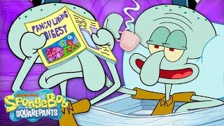 Squidward Doing Anything But His Actual Job at the Krusty Krab  | SpongeBob