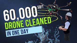 Drone Pressure Washing 60,000 sqft in one day !