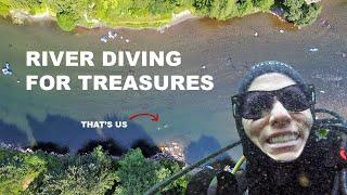 What could go wrong? Stand up paddle board treasure hunt dive in the Snoqualmie River, Washington