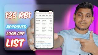 135 RBI Approved, Registered Loan App List 2023