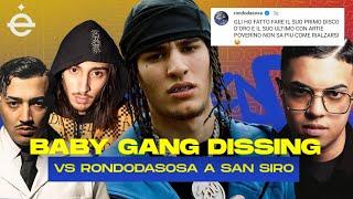 BABY GANG DISSING RONDODASOSA con SACKY e SIMBA LA RUE a SAN SIRO | DISSING