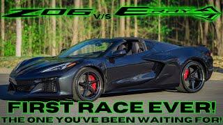 FIRST RACES EVER! C8 Z06 vs E-RAY! The RACES you have been waiting for!