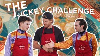 Zac Lloyd and Tyler Schiller cook off with celebrity chef Hayden Quinn