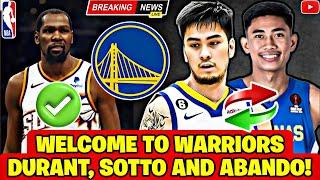  Pump! Kevin Durant, Kai Sotto and Abando: the trio that can change everything against the Warriors