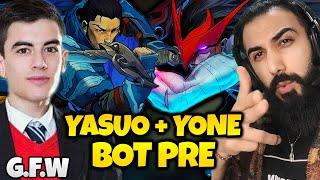 BÖYLE COMEBACK YOK!!   YASUO + YONE BOT PRE!! /w @GarenForWin | Barış Can