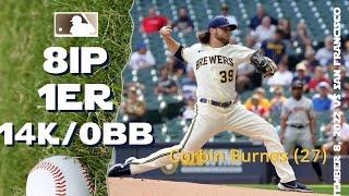 Corbin Burnes 10th win with 14 K | Sep 8, 2022 | MLB highlights