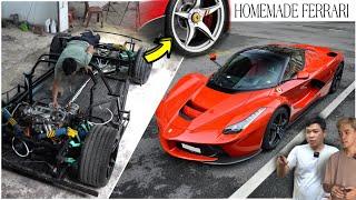 Hoàn thiện hệ thống phanh Ferrari, Bọc lại khung xe cho chiếc Ferrari khét luôn