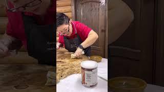Журнальный столик покрываем маслом ,,Borma”
