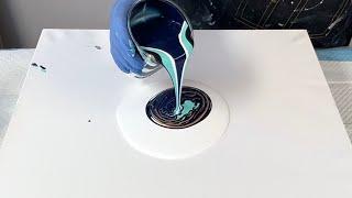 Abalone Ring Pour - Fluid Art By Sarah Mack - Abstract Art