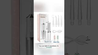 Deep Clean with a Water Dental Flosser #DentalCare #OralHealth #WaterFlosser #youtubeshorts #GumCare