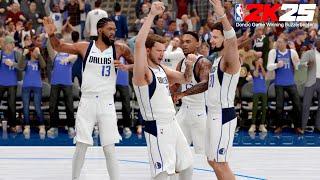 NBA 2K25 | Luka Doncic EPIC Game winner at the buzzer!! | Mavs vs Rockets final moments of the game