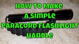 How To Make a Simple Easy Paracord Flashlight Handle for Mini Maglight!