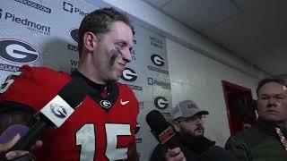 Carson Beck shares why he had to get 'frustration' out during UGA win over Georgia Tech