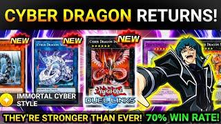 CYBER DRAGON RETURNS! | BEST CYBER DRAGON DECK!? | 70% WIN RATE! [Yugioh Duel Links]