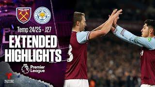 West Ham vs. Leicester City | Highlights Premier League | Jornada 27 | Telemundo Deportes