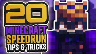 20 MINECRAFT SPEEDRUNNING TIPS FOR ANY PLAYER!