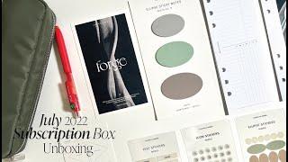 July '22 Penspiration and Planning + Stationery Box Unboxing | Cloth & Paper