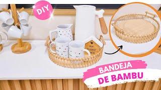 BANDEJA DE BAMBU COM CARA DE LOJA | DIY ACESSÍVEL