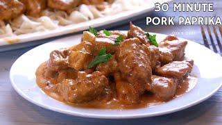 Easy Creamy Paprika Pork Recipe in 30 Minutes