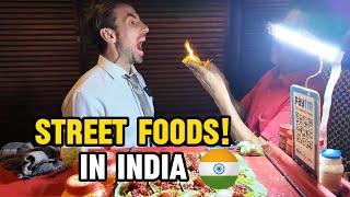 Eating Fire!!  Fire Paan and Street Foods at New Delhi! 