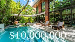 Inside a TRI-LEVEL $10,000,000 Modern Miami Estate with BASEMENT | 3230 Crystal Ct, Coconut Grove