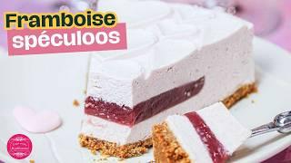 Gâteau framboise spéculoos facile pour la Saint Valentin 