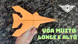 Como fazer um Avião de Papel de combate F-16.