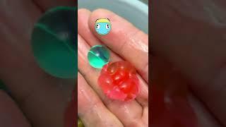 Jumbo Orbeez vs regular water beads! #fidgetfun