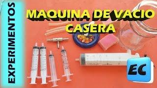 Como hacer bomba de vacio casera con jeringas DIY Alimentos al vacio