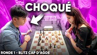 Je suis CHOQUÉ du niveau de cette mystérieuse joueuse d’échecs (Blitz Cap d’Agde - Ronde 1)