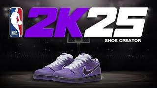 NBA 2K25 Shoe Creator - How to make Nike Dunk Low 'Purple Lobster'