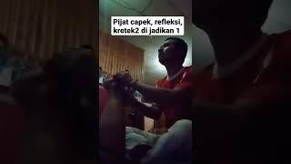 pijat capek, urut, refleksi, kretek,jadi 1 porsi #kalteng #shorts