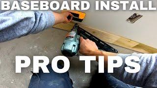 Pro Tips for Fast Square BASEBOARD INSTALLATION - To Cope or Not To Cope???