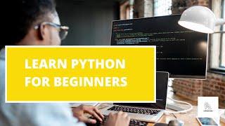Learn Python For Beginners #1 Intro