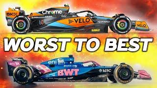 The Worst to Best 2025 F1 Cars REVEALED