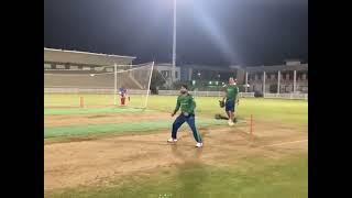 Mohammad Rizwan bowling in nets. #SultanAaGayya #LevelHa #PSL7