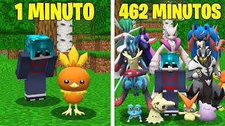 A CADA MINUTO EU GANHO UM POKÉMON NO MINECRAFT PIXELMON