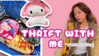 THIRFT WITH ME + SANRIO HUNTING | Y2K & SANRIO FINDS 