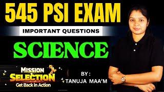 PSI Exams | Most Important Science Questions for All Competitive Exams | #vidyakashi