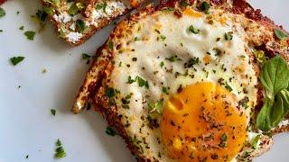 THE BEST PESTO EGG TOAST EVER!!