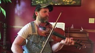 Ben Townsend teaches Sugarbabe, from Mevlin Wine, an Old-Time Fiddle Lesson