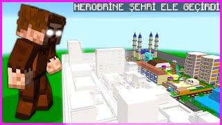 THE POOR HEROBRINE HAS ATTACKED THE CITY!  - Minecraft